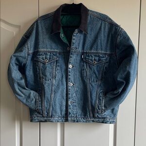 Levi's Blue Denim Jacket with Black Collar
